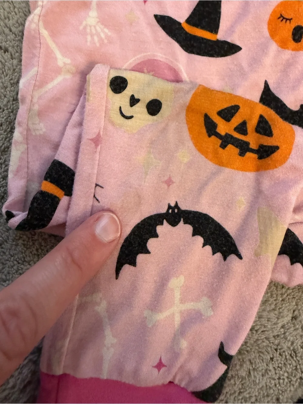 Littlesleepies 6-12 Months Halloween Themed Baby Pajamas with Zipper